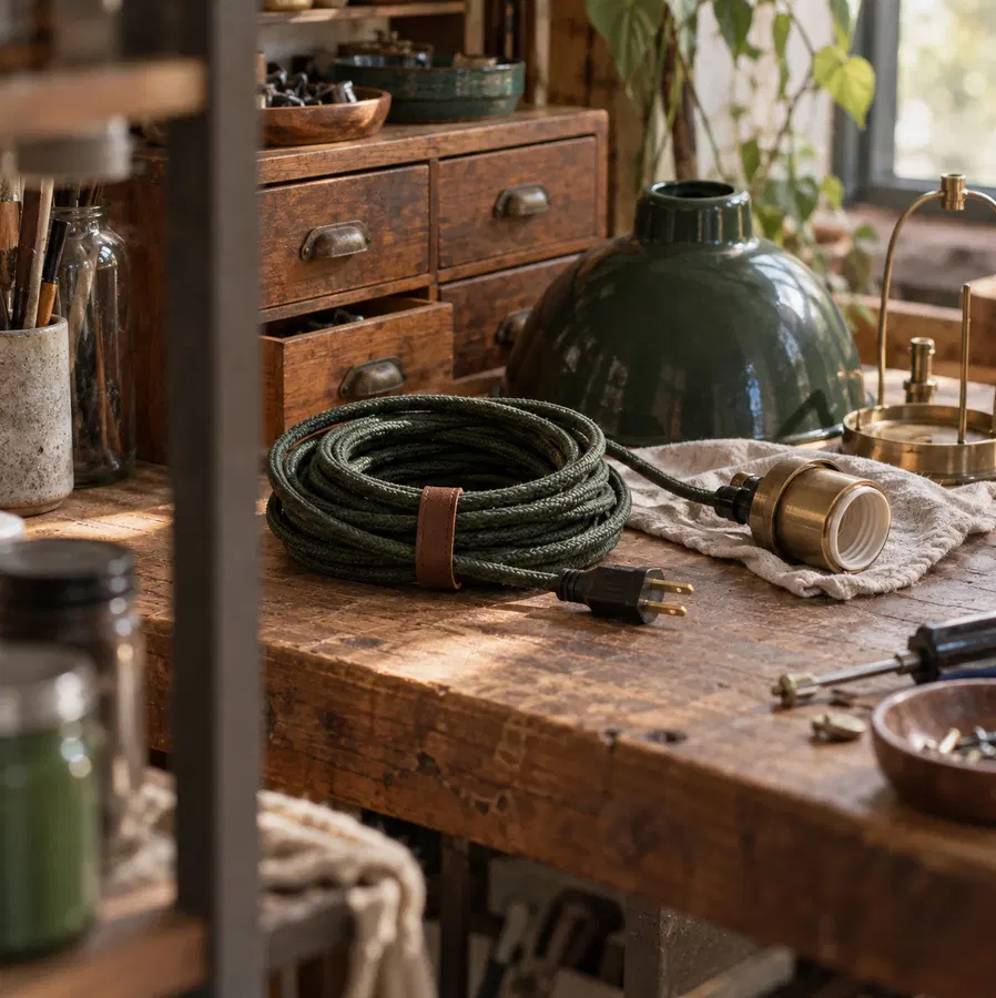 Illustration of repair businesses equipment and workspace
